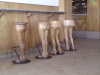 Cheeky wooden carved bar stools